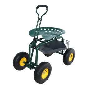 Garden trolley Rolling work chair with wheels, garden stool for planting, 360 degree swivel seat