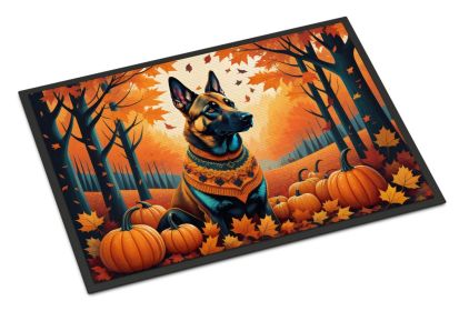 NEW Belgian Malinois Fall Doormat Front Door Mat Indoor Outdoor Rugs for Entryway, Non Slip Washable Low Pile, 18H X 27W
