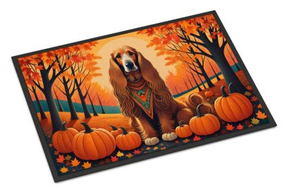 NEW Afghan Hound Fall Doormat Front Door Mat Indoor Outdoor Rugs for Entryway, Non Slip Washable Low Pile, 18H X 27W