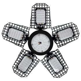 Five Leaf Foldable Transformable LED Plant Light for Greenhouse (Color: As pic show, Type: 216 LEDs)