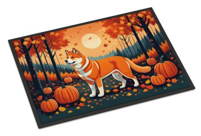 NEW Akita Fall Doormat Front Door Mat Indoor Outdoor Rugs for Entryway, Non Slip Washable Low Pile, 18H X 27W (Default: Default)